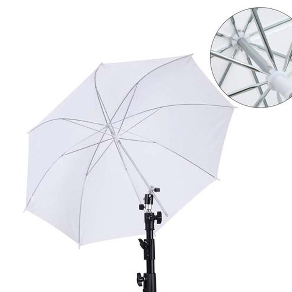 Pop Up Flash Diffuser - 50cm/ 20Inch Photography Umbrella Metal Handle