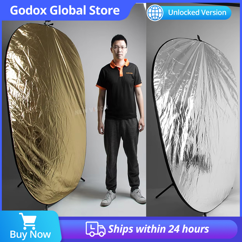 Pop Up Flash Diffuser - Godox 2in1 Gold and Silver Oval