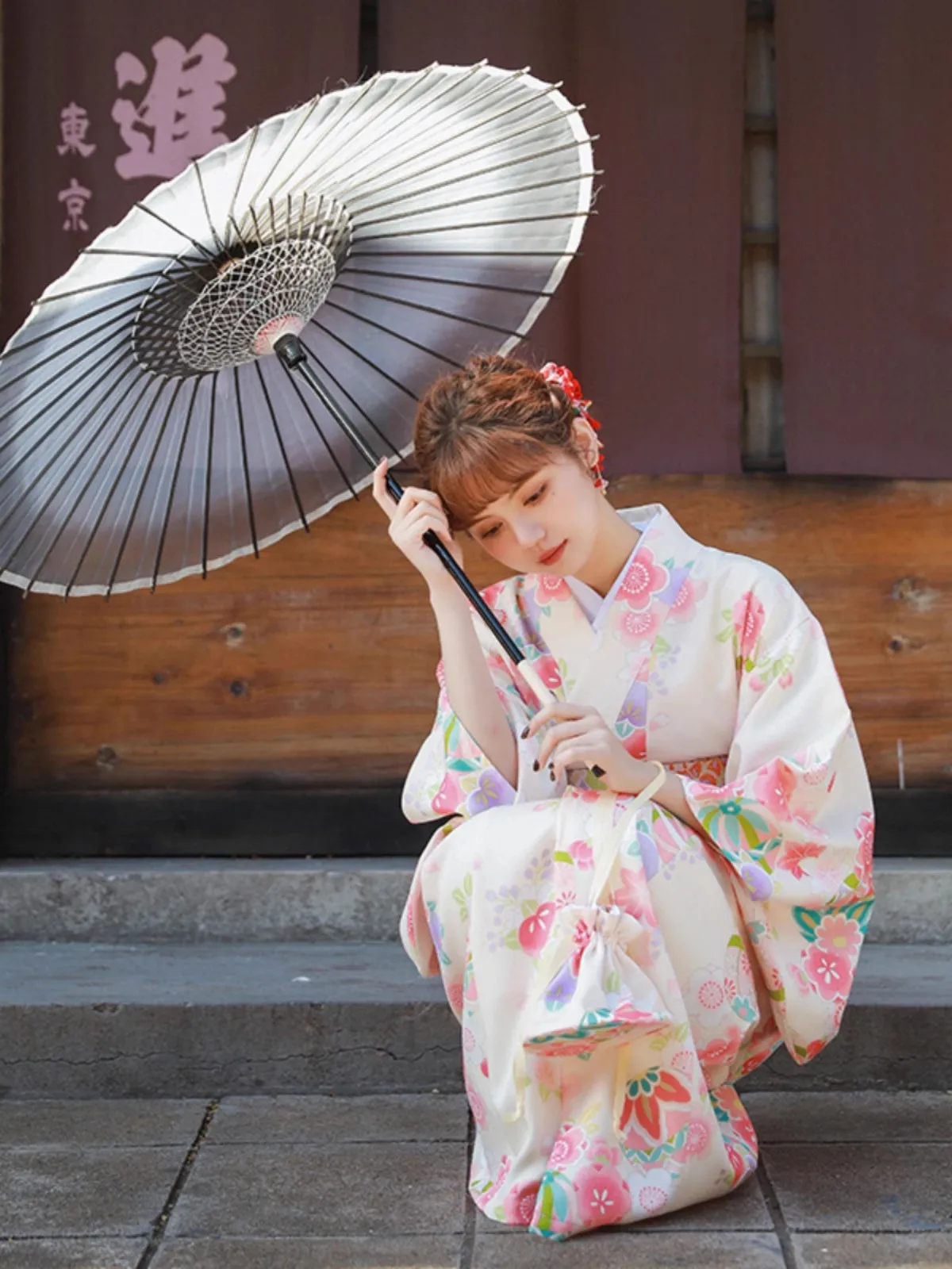 Women Modified Kimono with Han - Photography Yellow Light ulasan dan harga