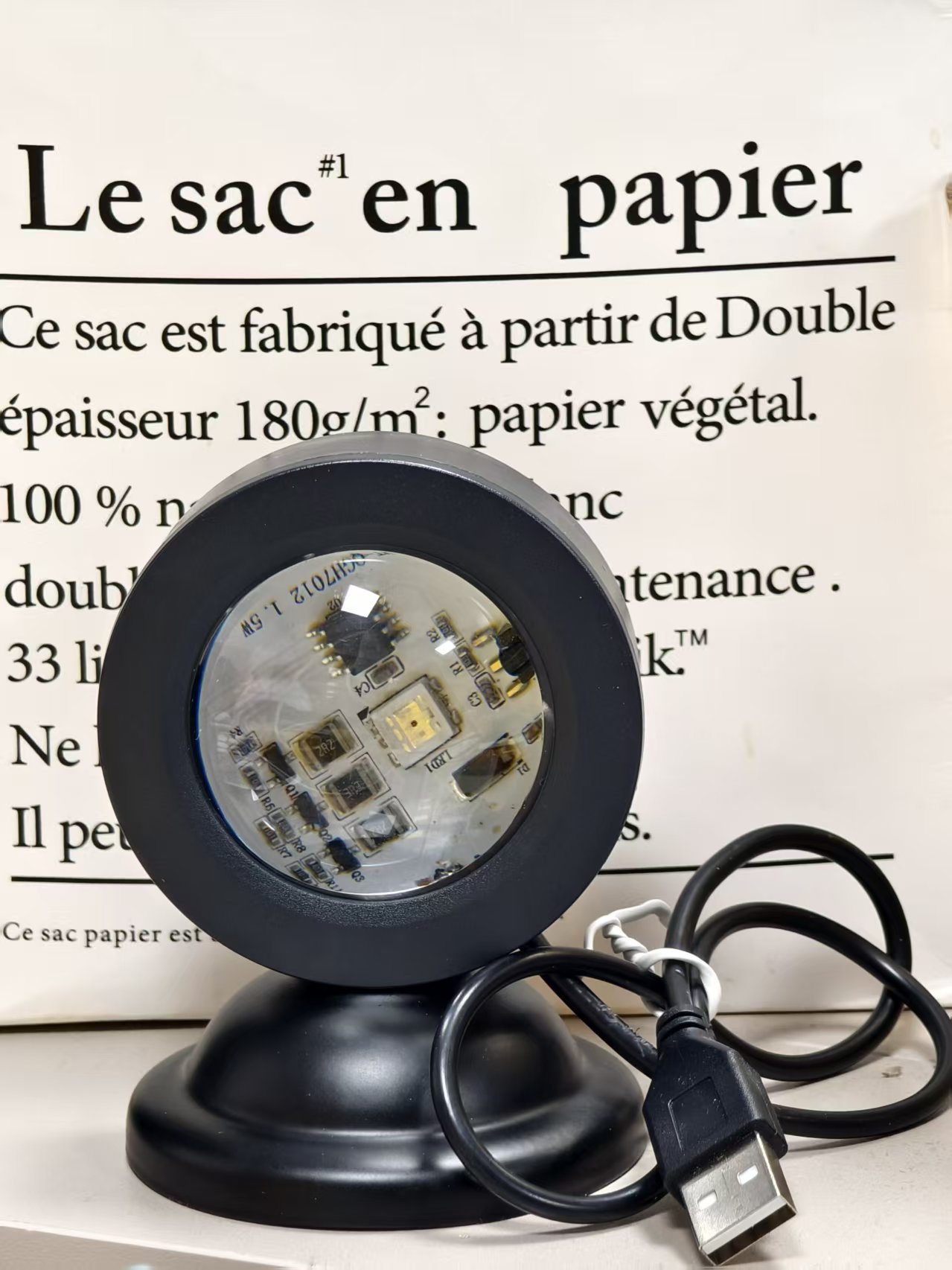 Mini Sunset Lamp Amber LED Pro - Photography Yellow Light ulasan dan harga