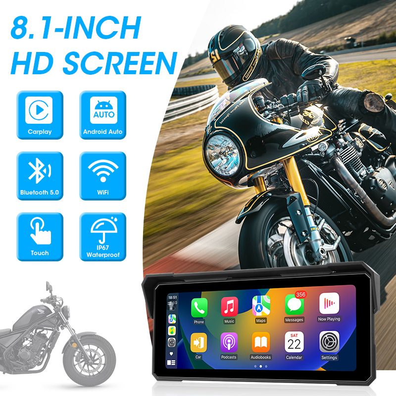 8.1 inch Portable Motorcycle M - Photograph Mp3 ulasan dan harga