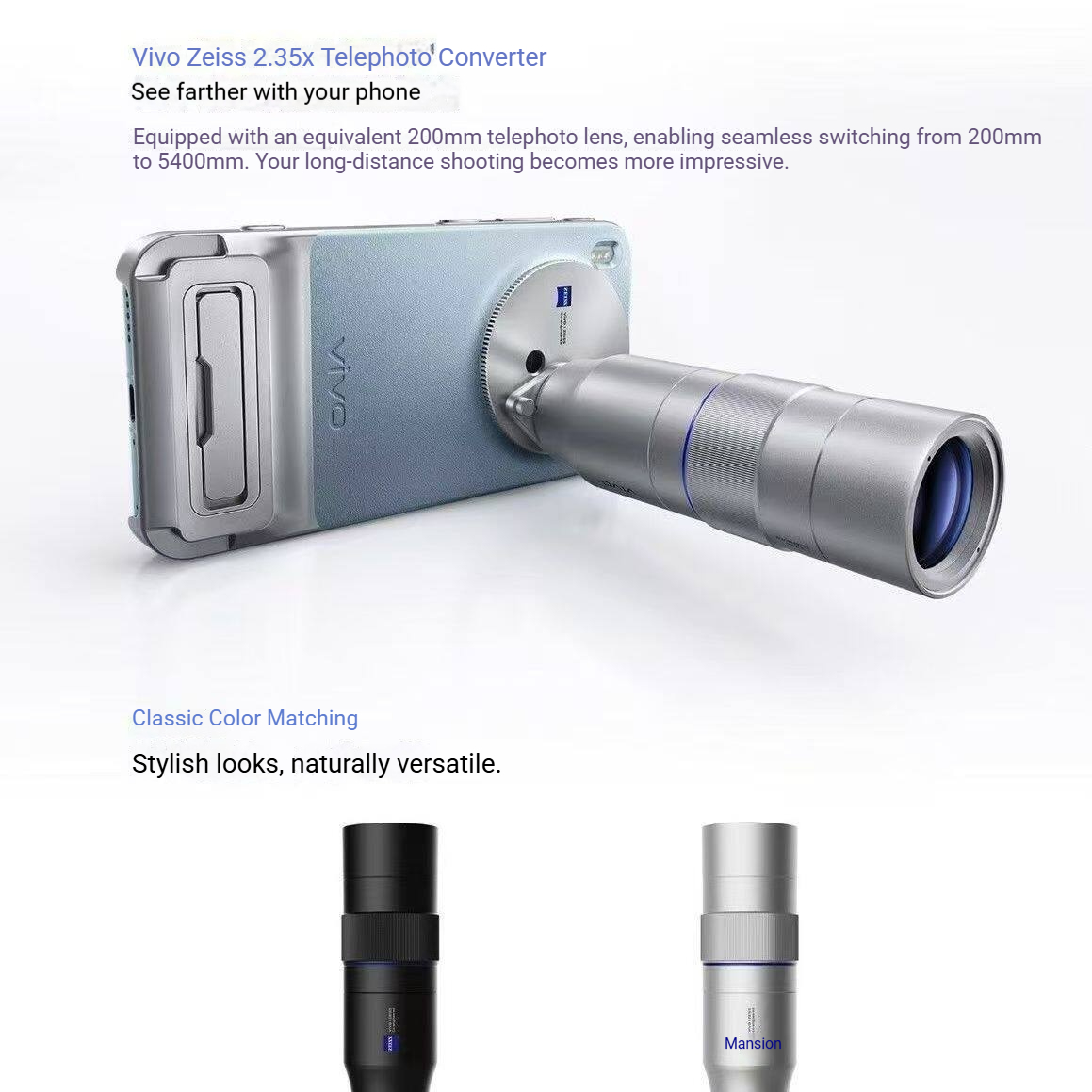 Zeiss 2.35X Telephoto Zoom Len - Photography Kit X300 ulasan dan harga