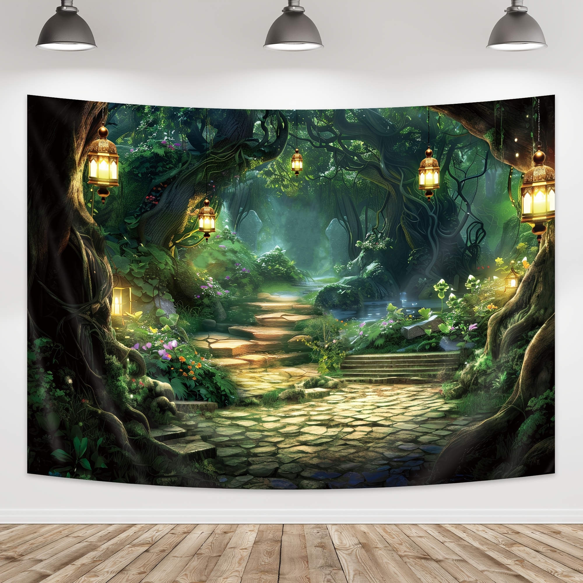 Fairy Tale Background Green Ma - Photography Yellow Light ulasan dan harga