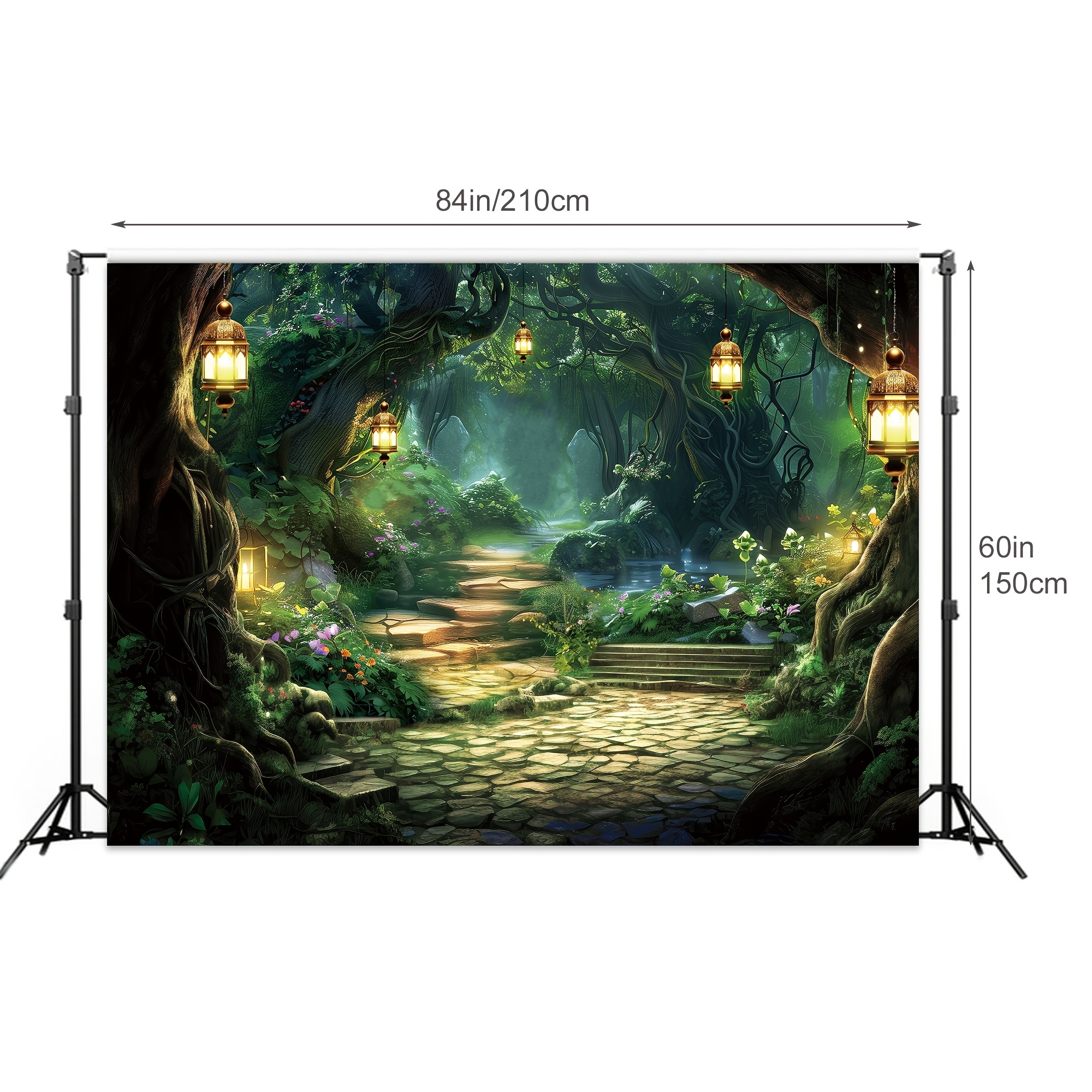 Fairy Tale Background Green Ma - Photography Yellow Light ulasan dan harga