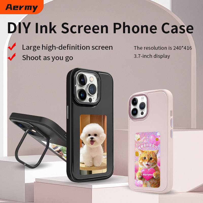 NFC Smart E-ink Phone Case DIY - Photography Grid ulasan dan harga
