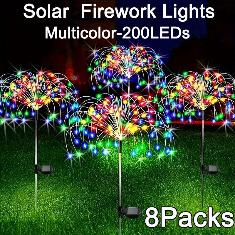 8-Mode Solar Firework Lights w - Photography Yellow Light ulasan dan harga
