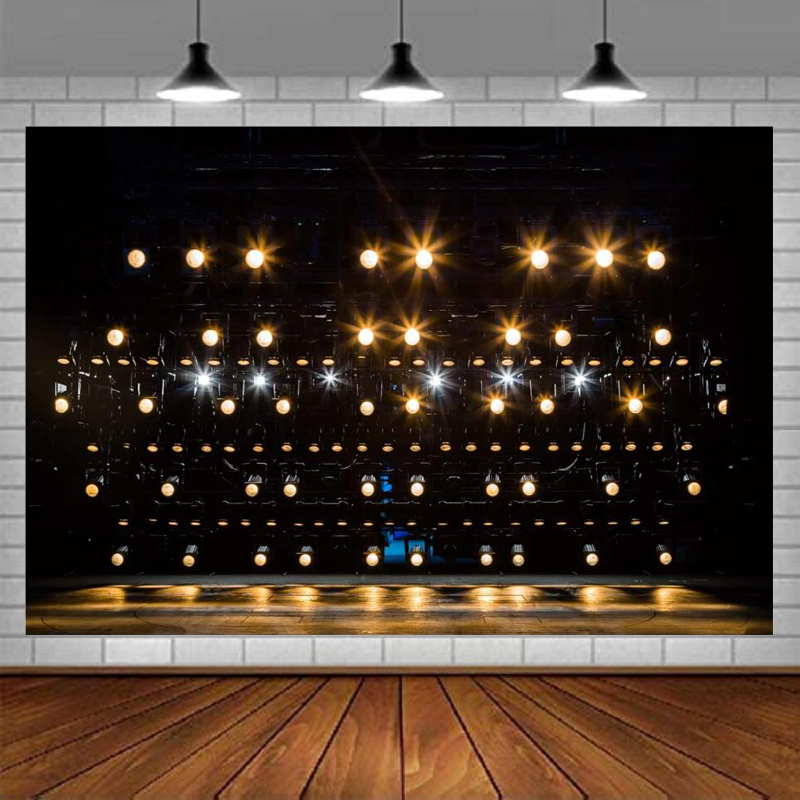 Stage Photography Backdrop Yel - Photography Yellow Light ulasan dan harga