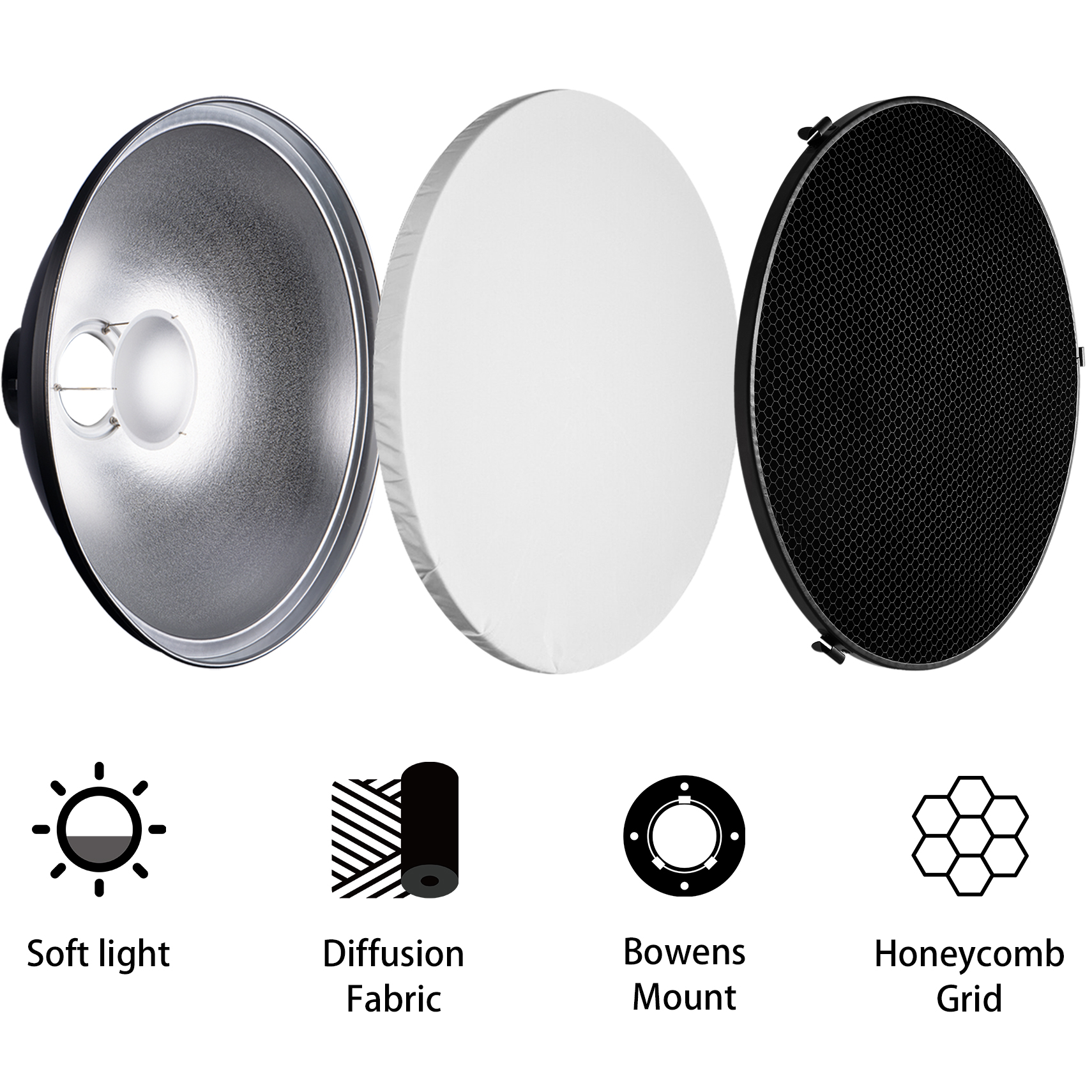 Selens 70cm Silver/White Inter - Photography Grid ulasan dan harga