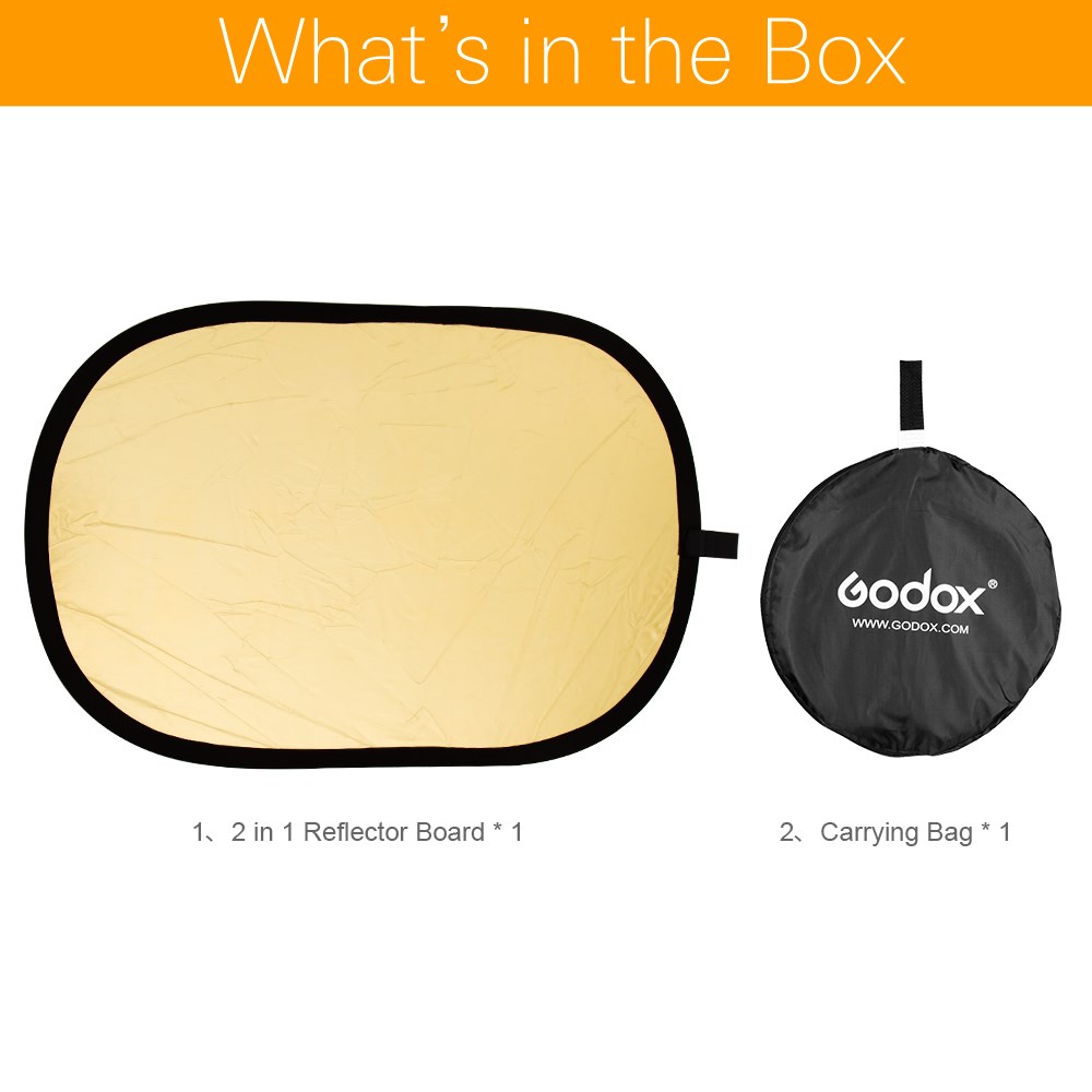 Godox 2in1  Gold and Silver Ov - Pop Up Flash Diffuser ulasan dan harga
