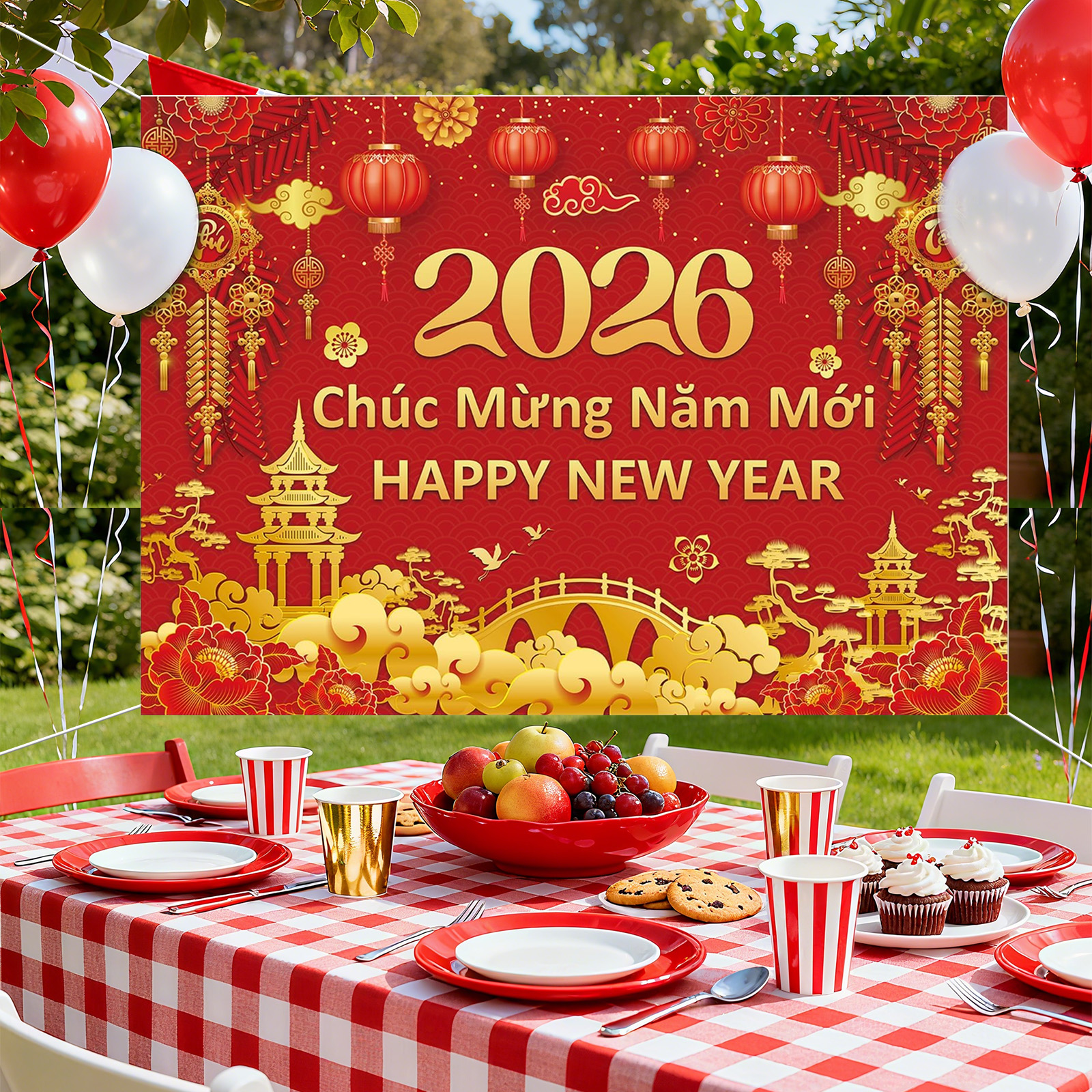 Vietnamese New Year Backdrop 2 - Photography Vietnam ulasan dan harga